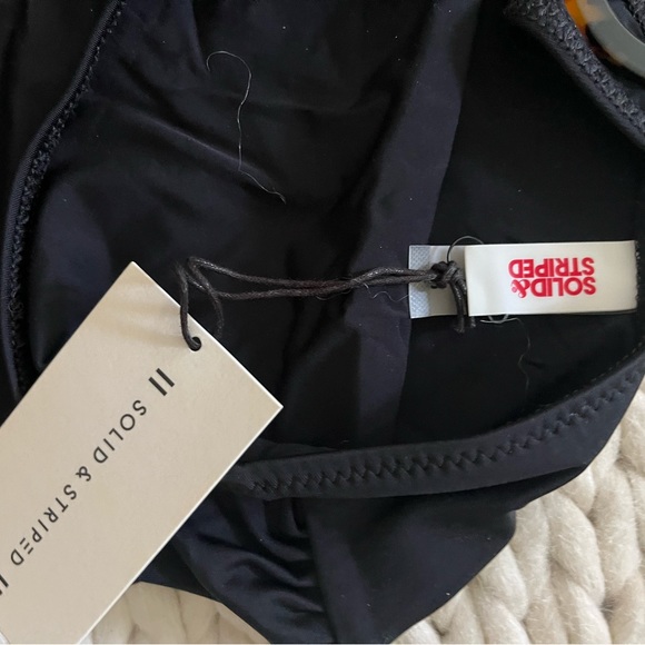 Solid & Striped Juliana Black size small 1 piece bathing suit brand new - Picture 6 of 6